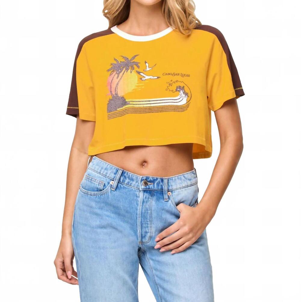 NEW L*SPACE costa crop top in cabo sunset